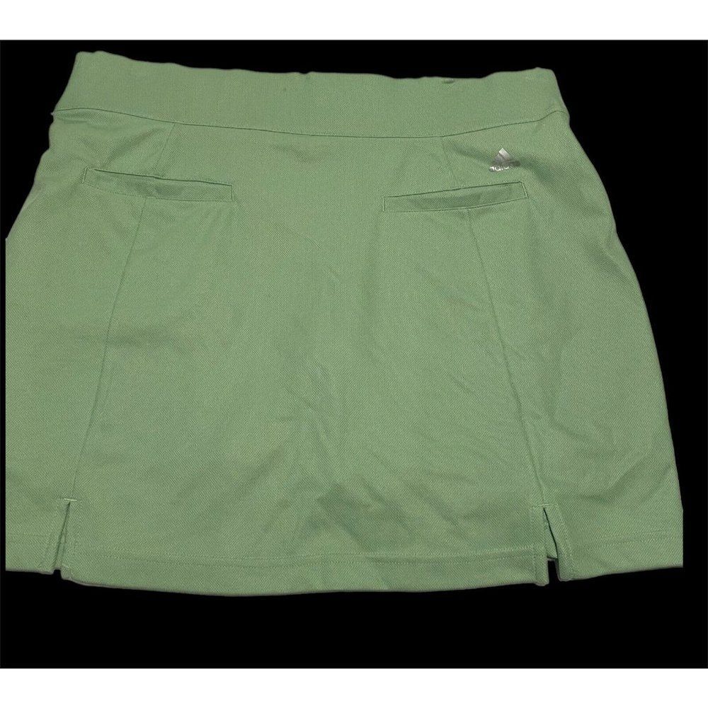 Adidas Clima Cool Activewear Women Sz 8 Tennis Golf Skort Pull On Green Pocket